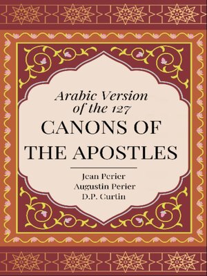 cover image of Arabic Version of the 127 Canons of the Apostles